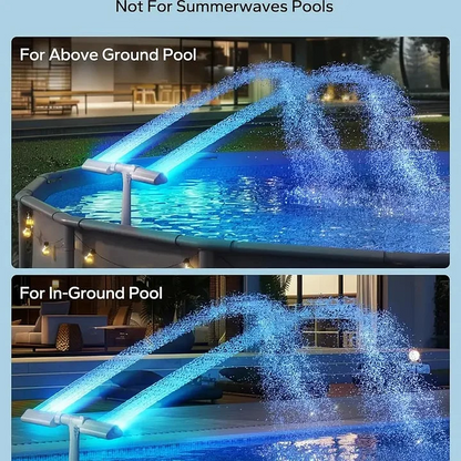 GlowRipple – Remote Controlled Solar Fountain for Pool Ambiance