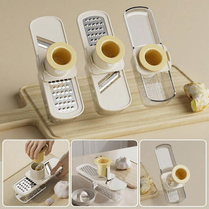SlicePro – Multifunctional Garlic Grinder with Mandoline Slicer