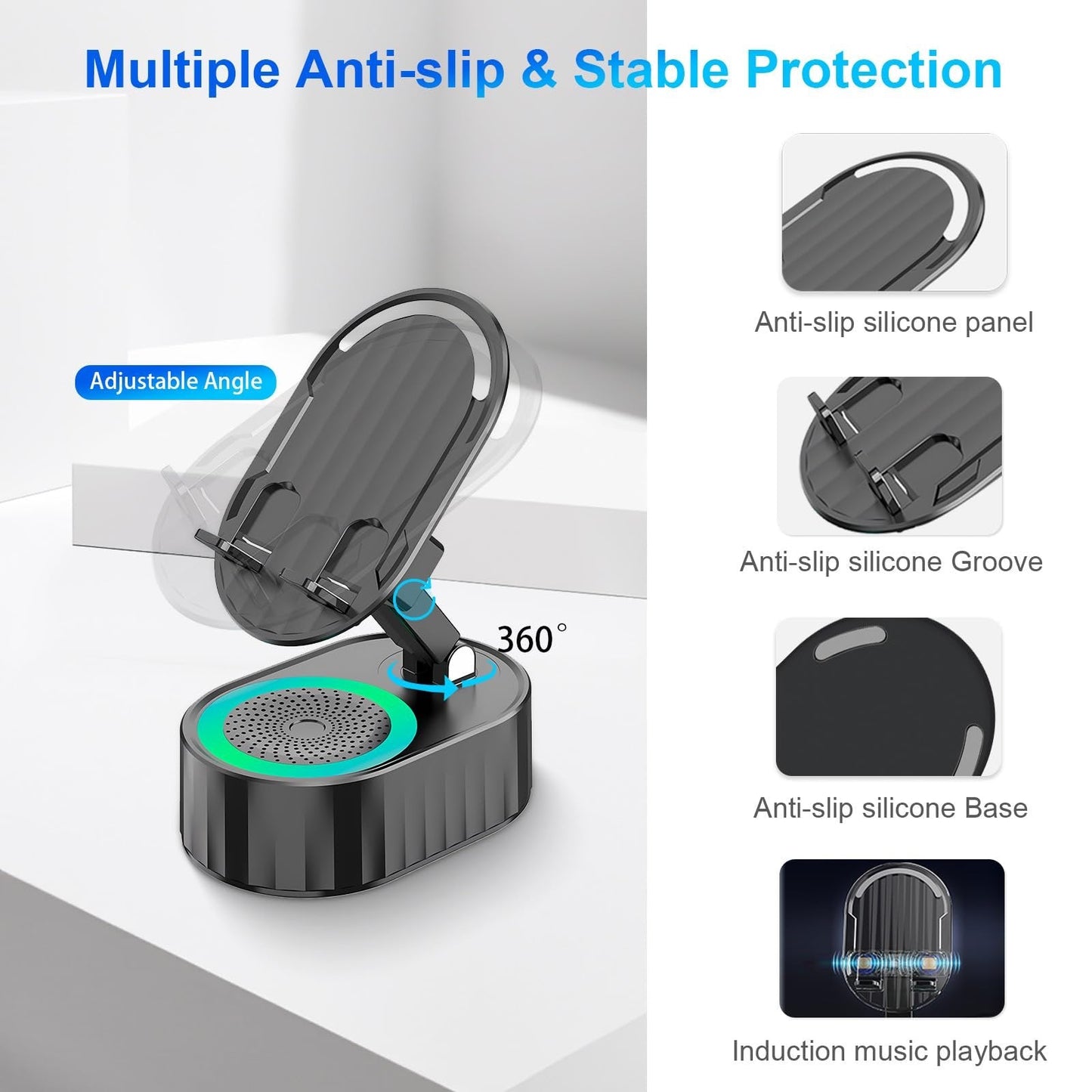 VibeDock – Cell Phone Stand with Sound Amplifier