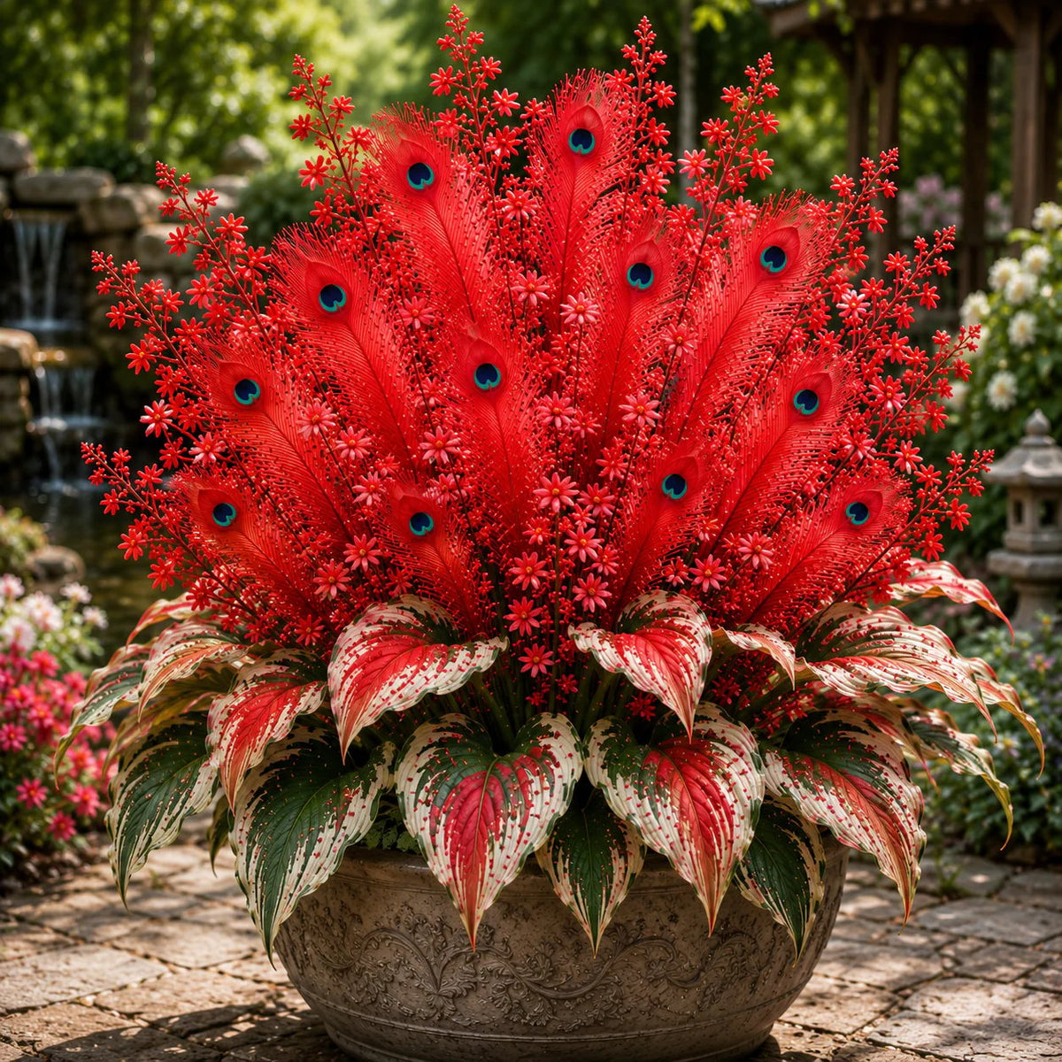 FlameFeather – Peacock Hosta Bulbs