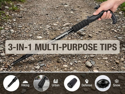 TrekMaster – Heavy-Duty All Terrain Walking Cane