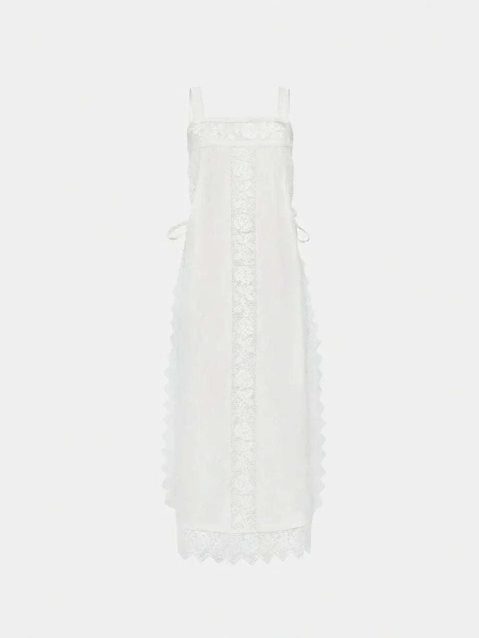 PureLinen – Vintage Lace Summer Midi Dress