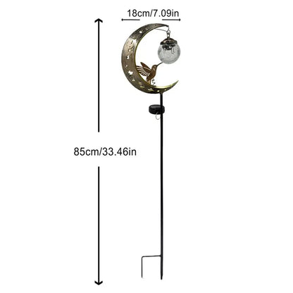 MoonFeather – Hummingbird Solar Garden Stake Light