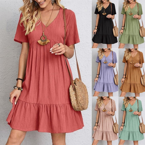 VintageMuse – Retro V-Neck Women’s Top