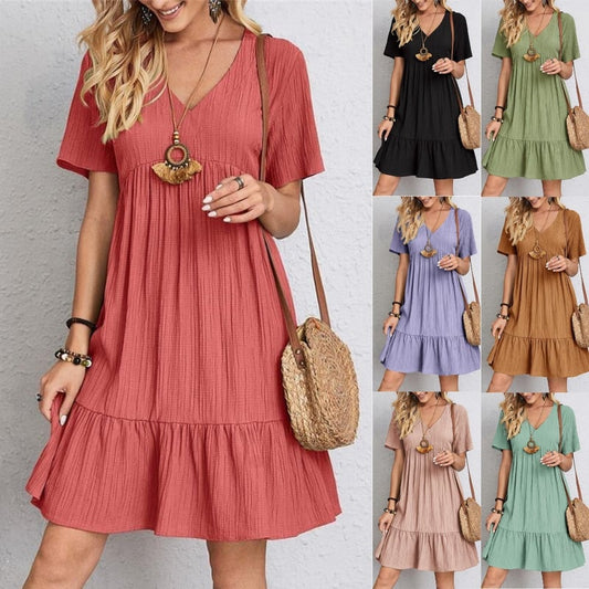 VintageMuse – Retro V-Neck Women’s Top
