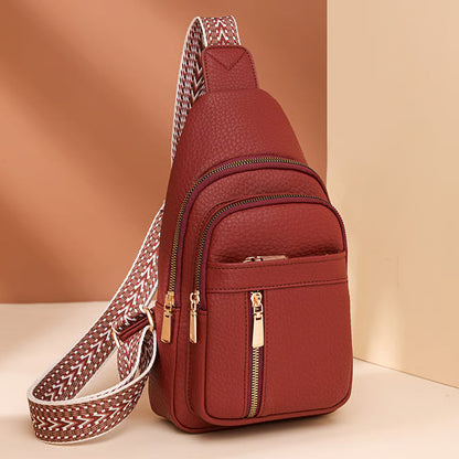 LuxeCarry – Minimalist Solid Color Crossbody Bag