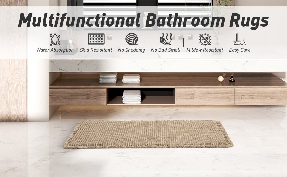 WaffleCloud – Ultra Absorbent Bath Mat