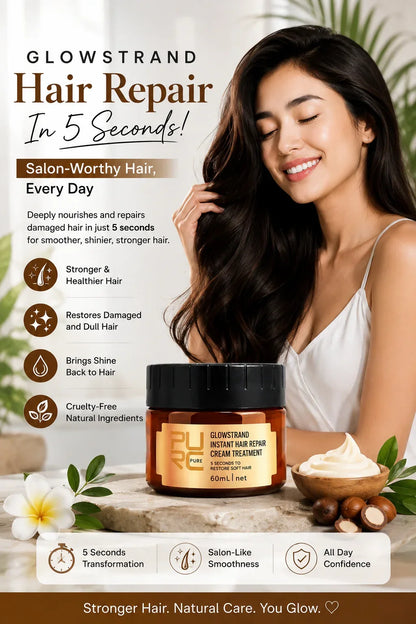 GlowStrand – Instant Hair Repair Cream Treatment