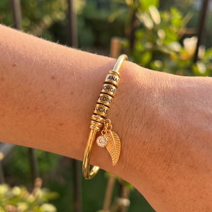 Customizable Family Guardian Bracelet with Names - Engrave Your Family's Name