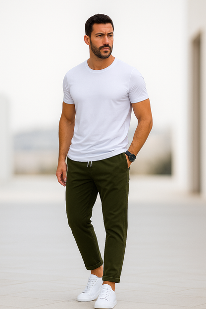 Slim-Fit Casual Pants for Modern Men – Jonas • Belevite™