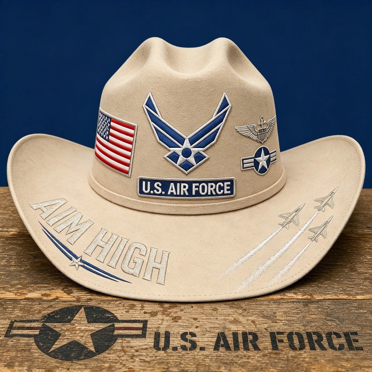 FreedomRidge – Aim High Air Force Western Hat