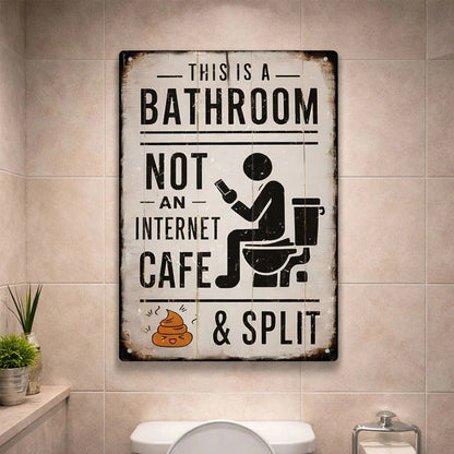 Bathroom Café Closed – Funny Metal Sign
