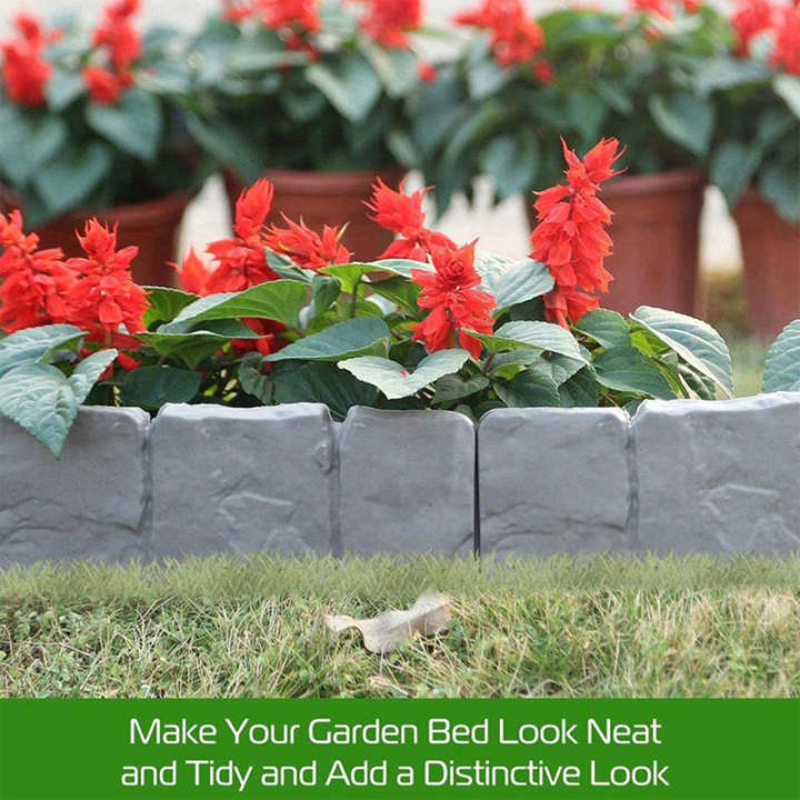 StoneFlex – Imitation Stone Garden Fence Border