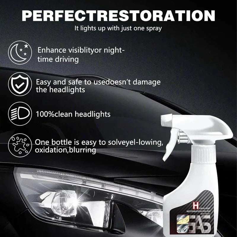 ShineOn - Headlight Renewal Spray – Drive Brighter, Safer
