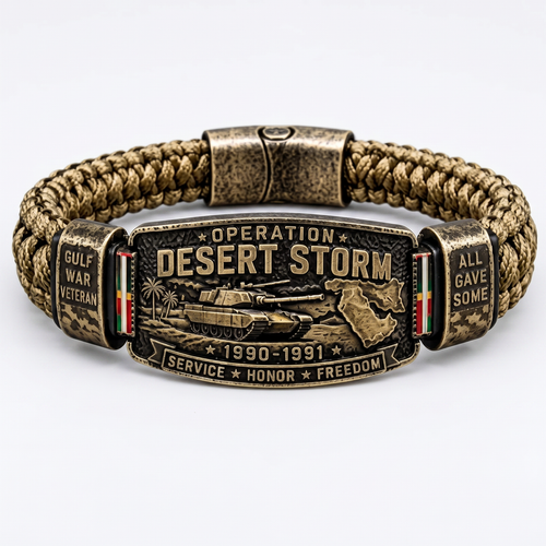 DesertHonor – Veteran Tribute Paracord Bracelet