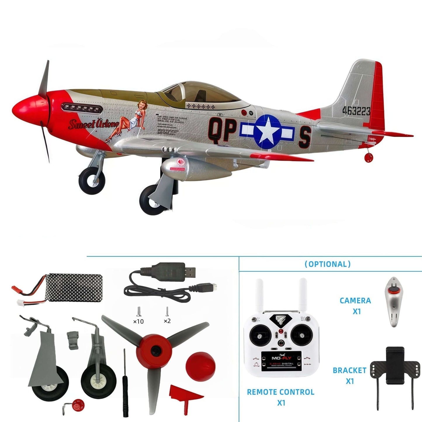 Warhawk Pro – P-51D RC Plane