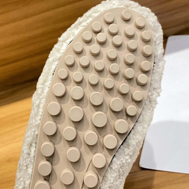 Arielle Plush Moccasins With Non-Slip Sole | belevite