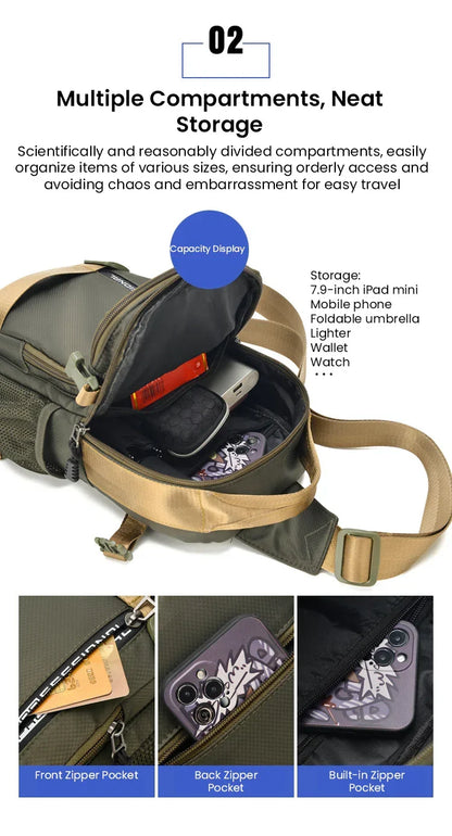 UrbanStride – Adjustable Casual Travel Chest Bag