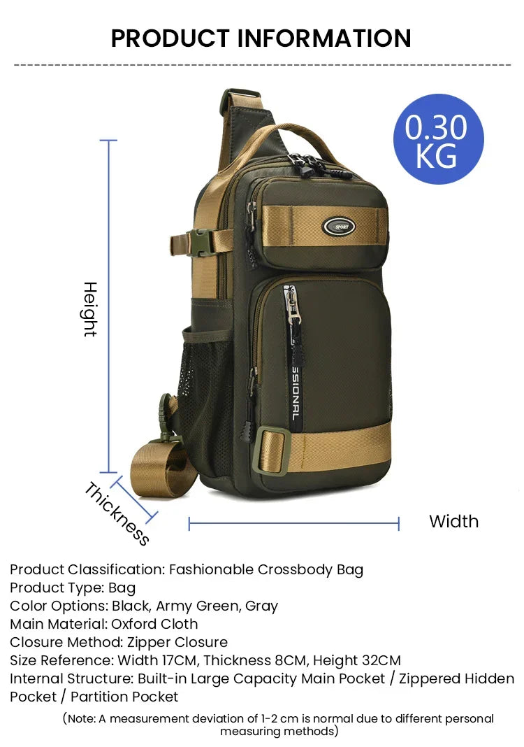 UrbanStride – Adjustable Casual Travel Chest Bag
