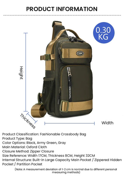 UrbanStride – Adjustable Casual Travel Chest Bag