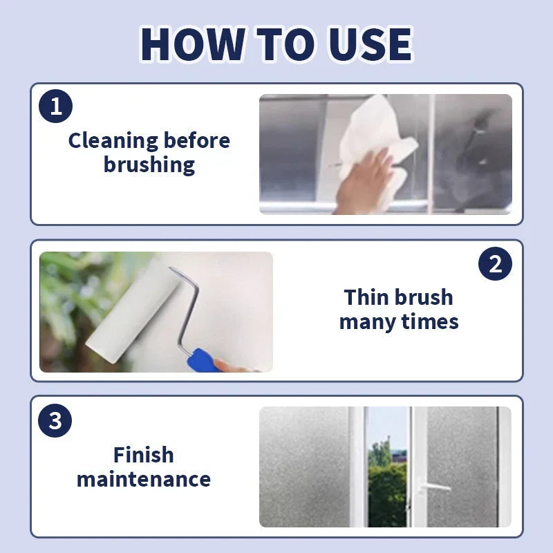 CrystalMist – Waterproof Frosted Window Privacy Paint