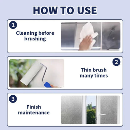 CrystalMist – Waterproof Frosted Window Privacy Paint