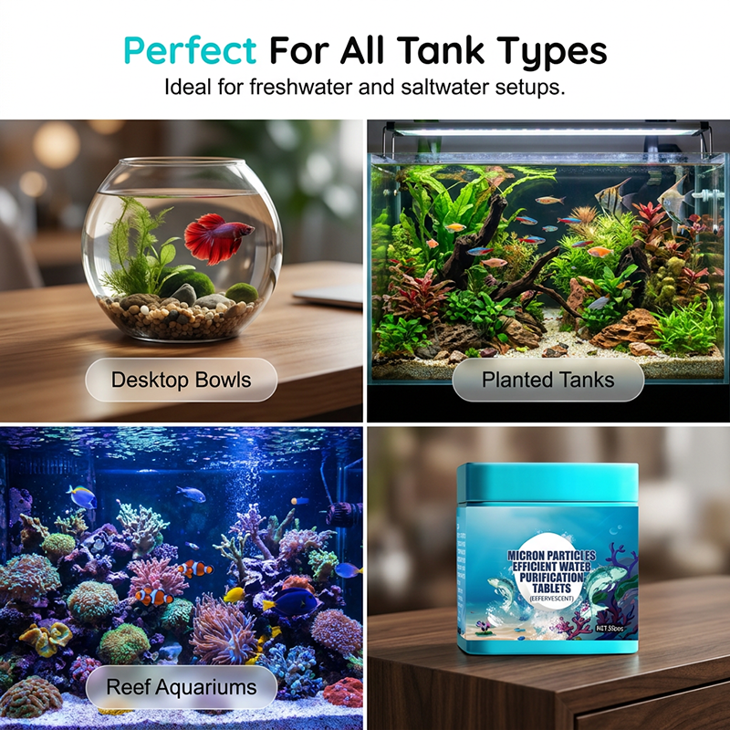 CrystalAqua – Premium Fish Tank Purification Tablets