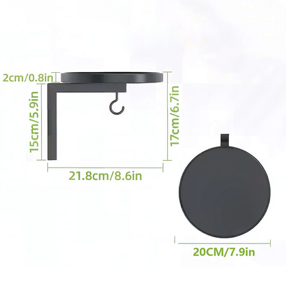 AquaPerch – Wall Mounted Metal Bird Bath
