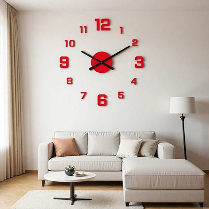 TimeVista – 3D Luminous Acrylic Wall Clock Set