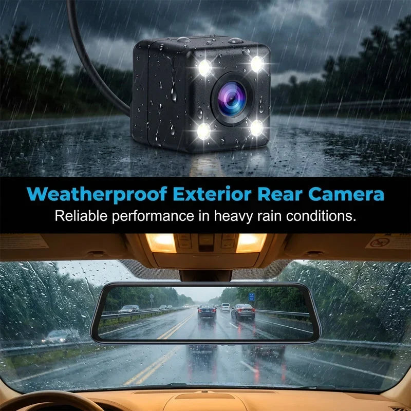 DriveGuard – Dual Lens Rearview Mirror Dash Cam