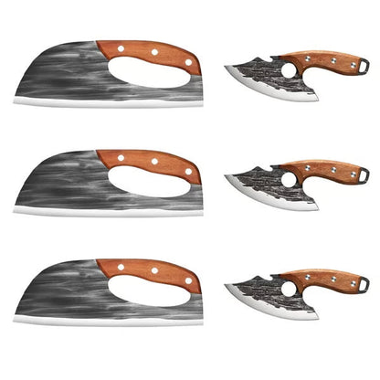 BladeForge – Hand Forged Chef & Cleaver Set