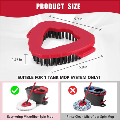 FloorMaster – Triangular Disc Rotating Mop Brush